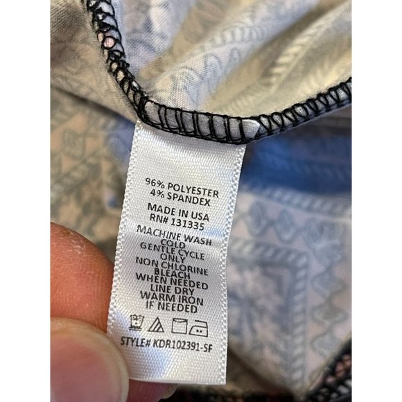 Nina Britton Womens Geometric Shift Dress Kdr102391-Sf Stitch Fix Black Pink M - Picture 7 of 7